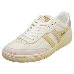 Gola chaussures falcon femme - baskets en cuir blanc citron - 40