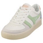 Gola grandslam trident femme baskets plate - forme blanc vert - 37