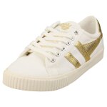 Gola tennis mark cox pour femmes - baskets casual en textile, blanc or - 39