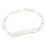 Gourmette argent  identit  20 cm 7 mm