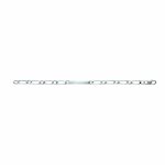 Gourmette homme - argent 925 - cheval alterne 1 + 1 - largeur : 4 mm - longueur : 18 cm