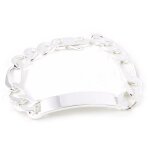 Gourmette homme argent  adam  argent