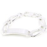 Gourmette homme argent adam Gourmette homme argent adam