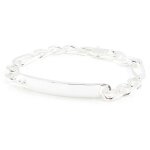 Gourmette homme argent adam Gourmette homme argent adam