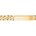 Gourmette plaqu or 10mm maille srre