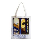 Grand sac shopping plage etudiant allemagne germany affiche poster vintage tourisme art deco 30's Grand sac shopping plage etudiant allemagne germany affiche poster vintage tourisme art deco 30's