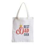 Grand sac shopping plage etudiant best dad ever couronne roi père Grand sac shopping plage etudiant best dad ever couronne roi père