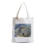 Grand sac shopping plage etudiant chateau fort alan sorrell moyen age chevalier peinture illustration ...