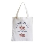 Grand sac shopping plage etudiant j'enchane les vins sur vins humour ecole alcool