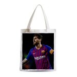 Grand sac shopping plage etudiant leo messi barcelone football star celebration