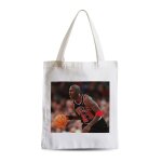 Grand sac shopping plage etudiant michael jordan maillot noir chicago bulls goat basketball