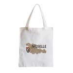 Grand sac shopping plage etudiant moselle 57 departement metz carte ancienne rare