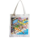 Grand sac shopping plage etudiant pixel art geek plage retro gaming groove armada