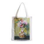 Grand sac shopping plage etudiant renoir bouquet vase impressionnisme peinture huile
