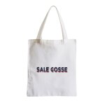 Grand sac shopping plage etudiant sale gosse expression drle femme