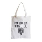 Grand sac shopping plage etudiant mon seul but dans la vie sport foot ballon buteur