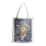Grand sac shopping plage etudiant van gogh autoportrait au chapeau de feutre peinture artiste art Grand sac shopping plage etudiant van gogh autoportrait au chapeau de feutre peinture artiste art