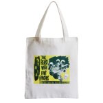 Grand sac shopping plage etudiant vieille affiche anglaise de film the beast with five fingers rtro ...
