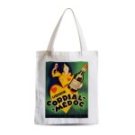 Grand sac shopping plage etudiant vin francais cordial art deco affiche ancienne vintage Grand sac shopping plage etudiant vin francais cordial art deco affiche ancienne vintage