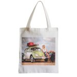 Grand sac shopping plage etudiant volkswagen coccinelle jolie fille
