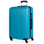 Grande valise de transport xl 4 roulettes rigides 73 cm abs lisse. robuste lger grande capacit poignes ...