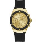 Guess athena montre femme multifonction silicone noir gw0030l2