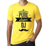 Homme tee - shirt 100% pur super dj - 100% pure super dj - t - shirt graphique �co - responsable vintage ...