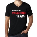 Homme tee - shirt col v faites partie de l'�quipe des vagabonds - be part of the vagabond team - t - ...