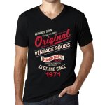 Homme tee - shirt col v des vtements vintage originaux depuis 1971 - original vintage clothing since ...