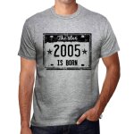 Homme tee - shirt l'toile est ne en 2005 - the star is born in 2005 - 19 ans t - shirt graphique ide ...