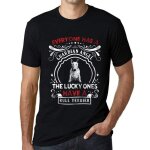 Homme tee - shirt - everyone has a guardian angel the lucky ones have a bull terrier - t - shirt graphique ...