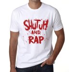 Homme tee - shirt fermez - la et rappez - shut up and rap - t - shirt graphique co - responsable vintage ...