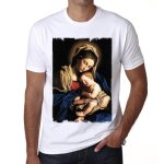 Homme tee - shirt marie bb jsus - mary baby jesus - t - shirt graphique co - responsable vintage ...