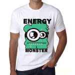 Homme tee - shirt monstre d'nergie - energy monster - t - shirt graphique co - responsable vintage ...