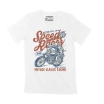 Homme tee - shirt speed custom motor racer - vintage classic racing t - shirt graphique �co - responsable ...