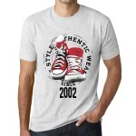 Homme tee - shirt un style authentique depuis 2002 - authentic style since 2002 - 22 ans t - shirt graphique ...