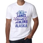 Homme tee - shirt - the best view comes after hardest mountain climb alaska - t - shirt graphique co ...