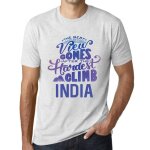 Homme tee - shirt - the best view comes after hardest mountain climb india - t - shirt graphique co ...