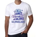 Homme tee - shirt - the best view comes after hardest mountain climb kilimanjaro - t - shirt graphique ...
