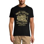 Homme tee - shirt - union express - national railway locomotive 1945 - 79 ans t - shirt graphique ide ...
