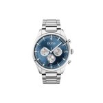 Hugo boss montre argent chronographe hommes pioneer 1513713