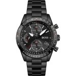 Hugo boss montre noir chronographe hommes pilot edition 1513854