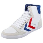 Hummel slimmer stadil high homme baskets decontractee blanc bleu rouge - 47