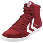 Hummel slimmer stadil high homme baskets decontractee bourgogne - rouge - 42