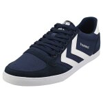 Hummel slimmer stadil low homme baskets dcontract marine blanche - 45