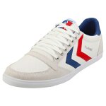Hummel slimmer stadil low homme baskets decontractee blanc bleu rouge - 42