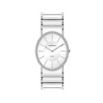 Jacques lemans - 1 - 1819b - montre femme - quartz analogique - bracelet cramique multicolore