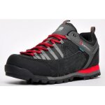 Karrimor hommes premium spike low 3 weathertite chaussures de marche imperm�ables cuir su�d� noir rouge ...