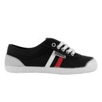 Kawasaki retro 23 canvas shoe k23 60w14 black red / white stripe - t44