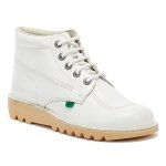 Kickers kick hi bottes en cuir blanc - 38 - 39